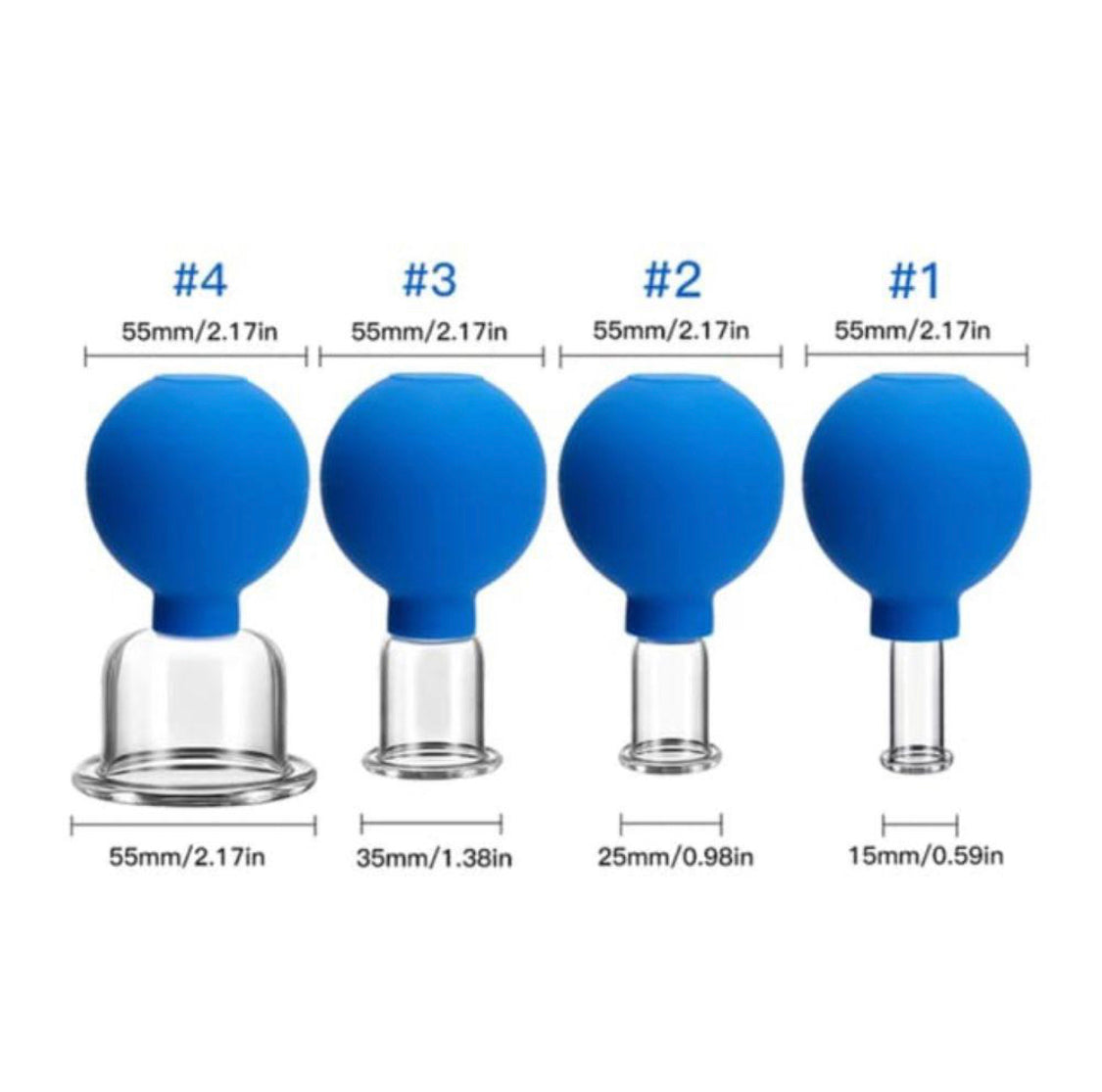 Facial Cupping Glass Cups
