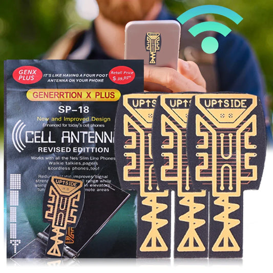 Original Aluminium SP11 Pro™ Signal Booster Chip  –  Pack of 3 + Mobile Stand keychain