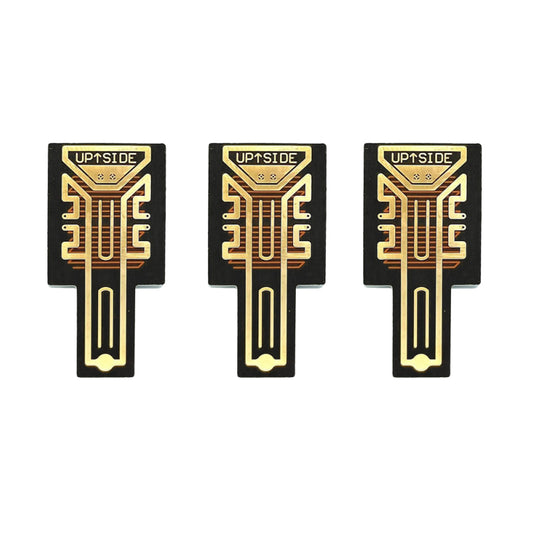 Original Aluminium SP11 Pro™ Signal Booster Chip – Pack of 2 + Mobile Stand keychain  -- سگنل بوسٹر چپ 3 عدد📶🔥