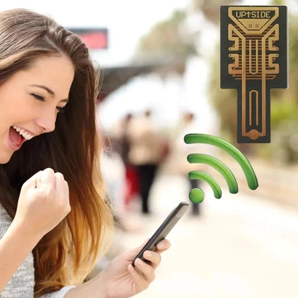 Original Aluminium SP11 Pro™ Signal Booster Chip – Pack of 2 + Mobile Stand keychain  -- سگنل بوسٹر چپ 3 عدد📶🔥